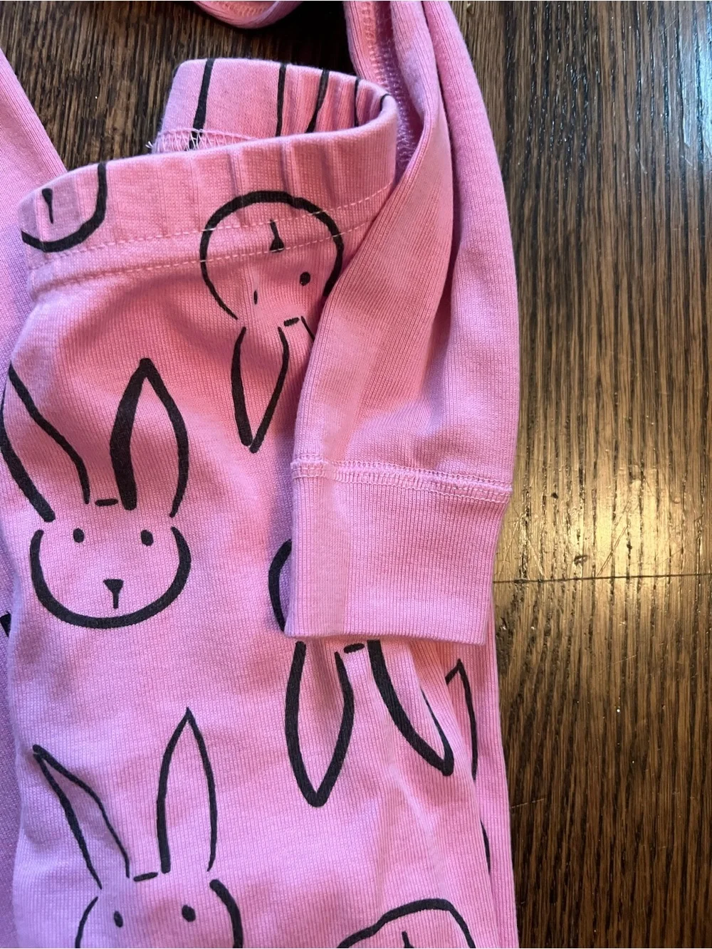 HannaJams Andersson Pink Bunny Print Pajama Set